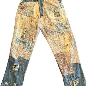 Magnolia Pearl OOAK Patchwork Quilt Miner Denims
